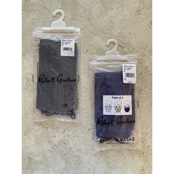 2 Pack Of 3 Robert Graham Fashion Masks - Picture 6 of 6